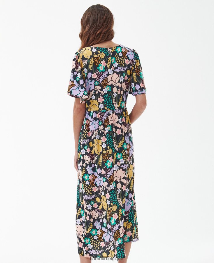 vêtements Barbour robe longue acanthe multi classique femmes T2L6ZP1837