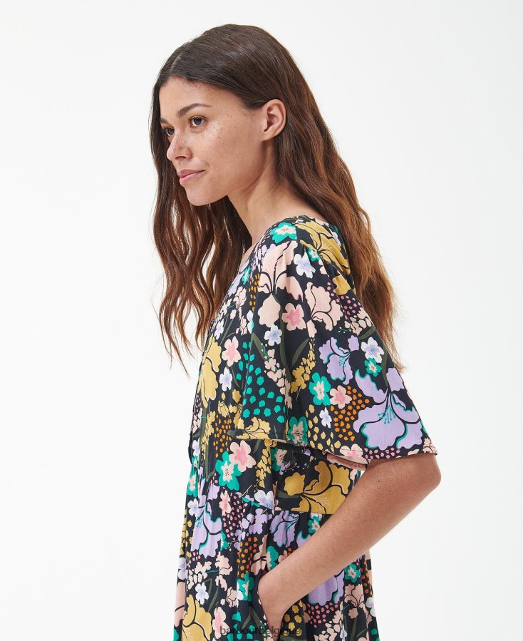 vêtements Barbour robe longue acanthe multi classique femmes T2L6ZP1837