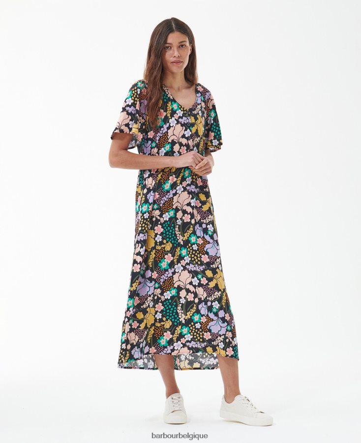 vêtements Barbour robe longue acanthe multi classique femmes T2L6ZP1837