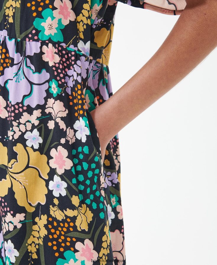 vêtements Barbour robe longue acanthe multi classique femmes T2L6ZP1837