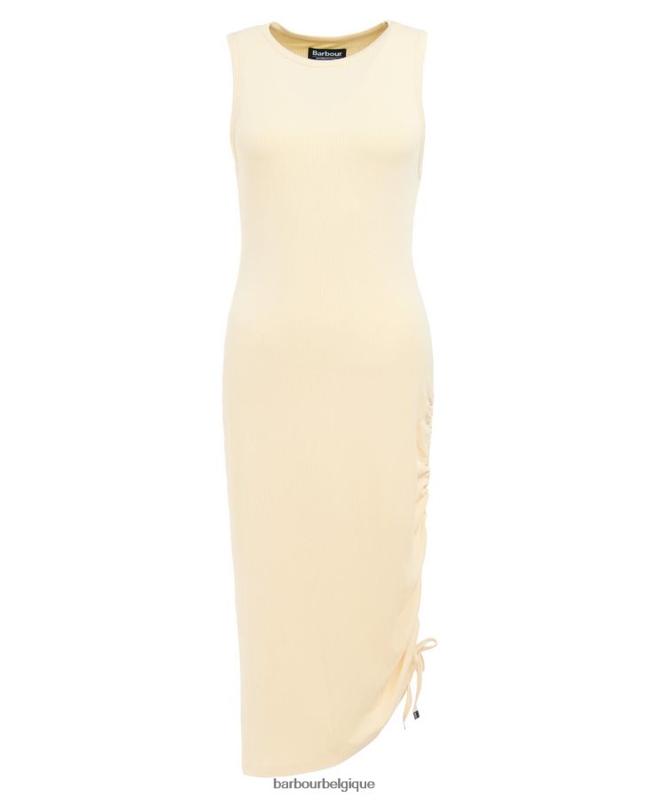 vêtements Barbour robe lorimer jaune doux femmes T2L6ZP1885