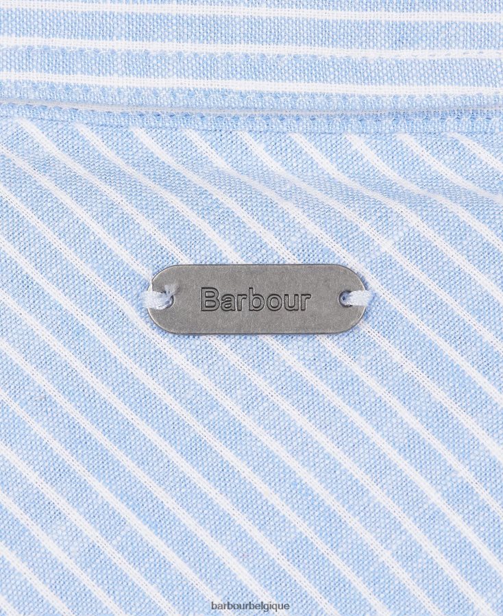 vêtements Barbour robe lueur de la mer chambray femmes T2L6ZP1842