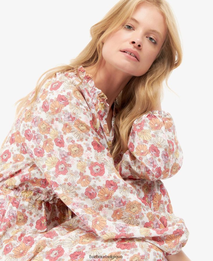 vêtements Barbour robe maara floral multi-lumière femmes T2L6ZP1845