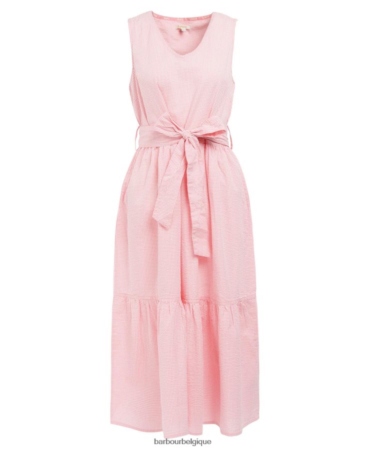 vêtements Barbour robe mi-longue azalée hibiscus femmes T2L6ZP1819