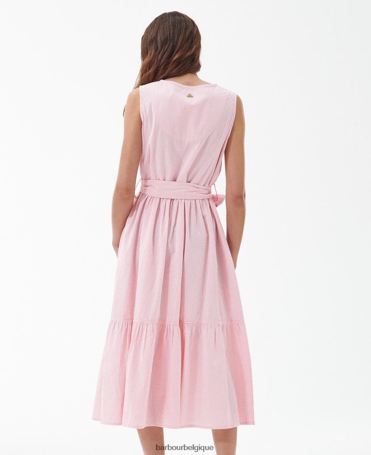 vêtements Barbour robe mi-longue azalée hibiscus femmes T2L6ZP1819