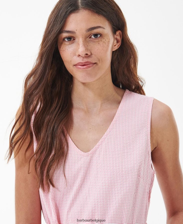 vêtements Barbour robe mi-longue azalée hibiscus femmes T2L6ZP1819