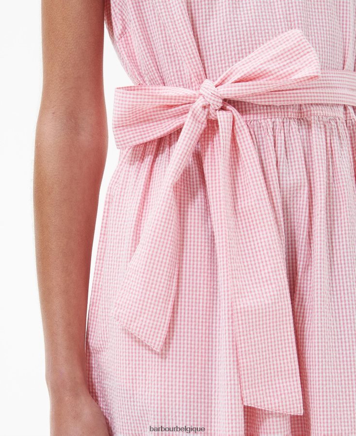 vêtements Barbour robe mi-longue azalée hibiscus femmes T2L6ZP1819