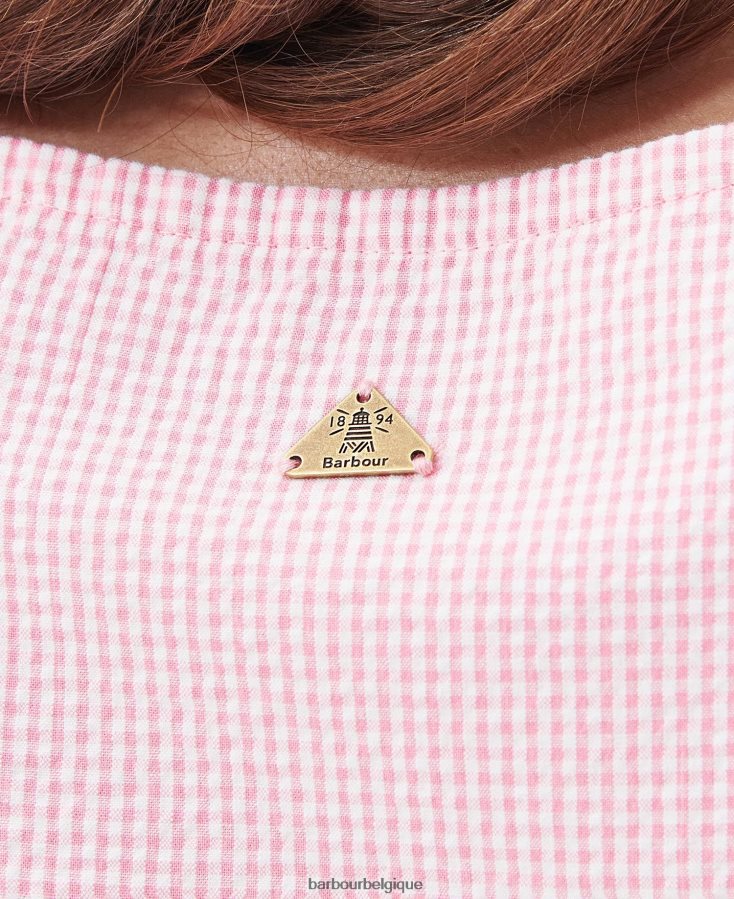 vêtements Barbour robe mi-longue azalée hibiscus femmes T2L6ZP1819