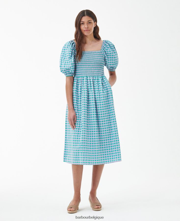 vêtements Barbour robe mi-longue géranium multi classique femmes T2L6ZP1848