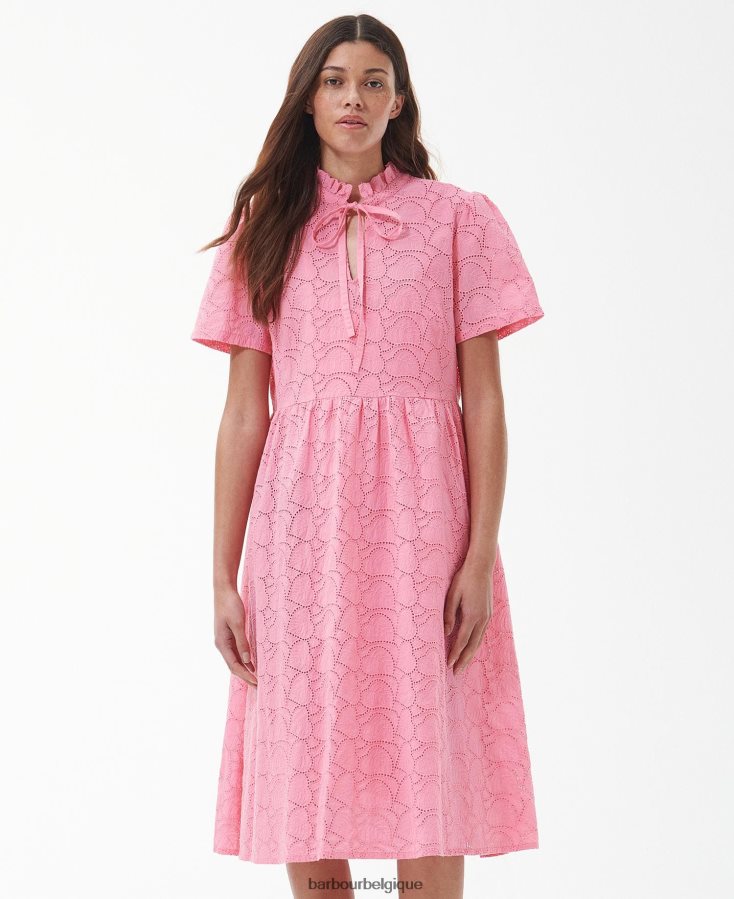 vêtements Barbour robe mi-longue à palmiers hibiscus femmes T2L6ZP1813