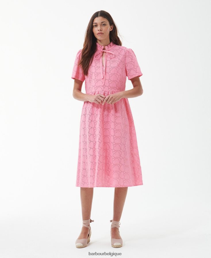 vêtements Barbour robe mi-longue à palmiers hibiscus femmes T2L6ZP1813
