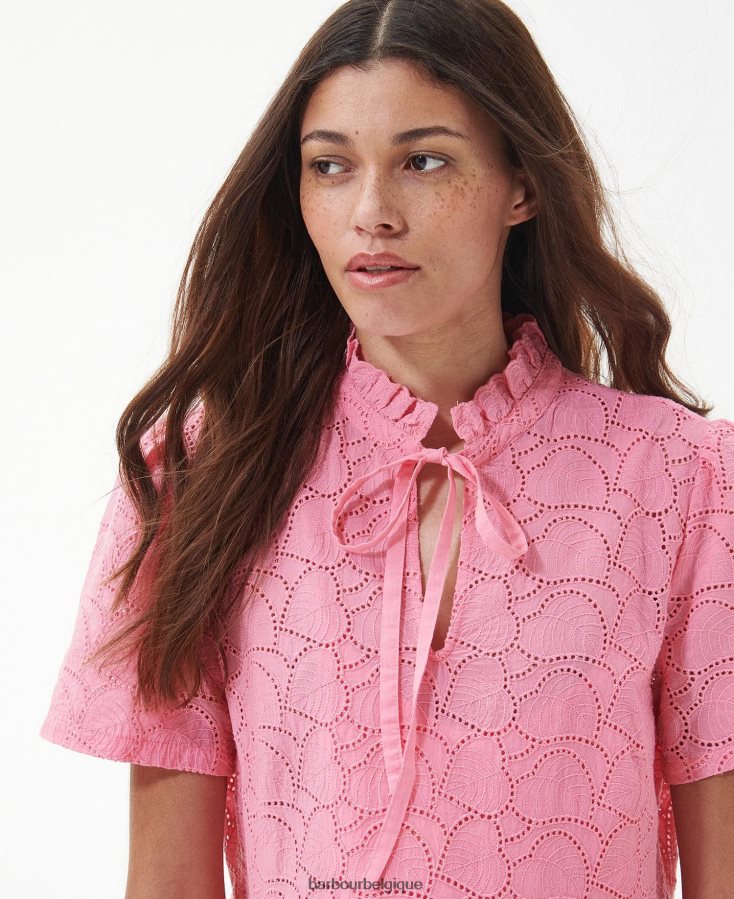 vêtements Barbour robe mi-longue à palmiers hibiscus femmes T2L6ZP1813