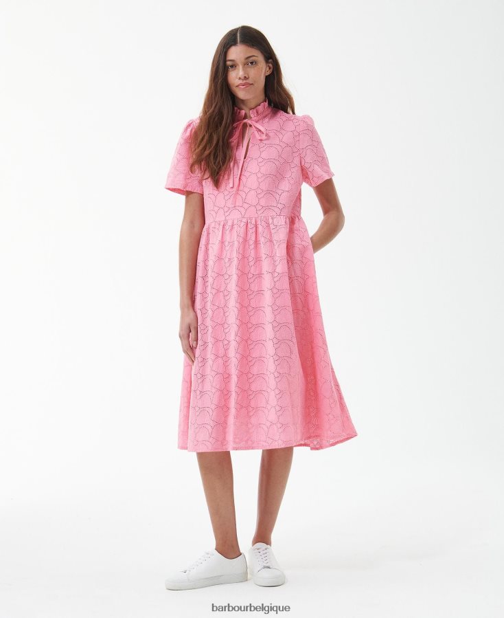 vêtements Barbour robe mi-longue à palmiers hibiscus femmes T2L6ZP1813