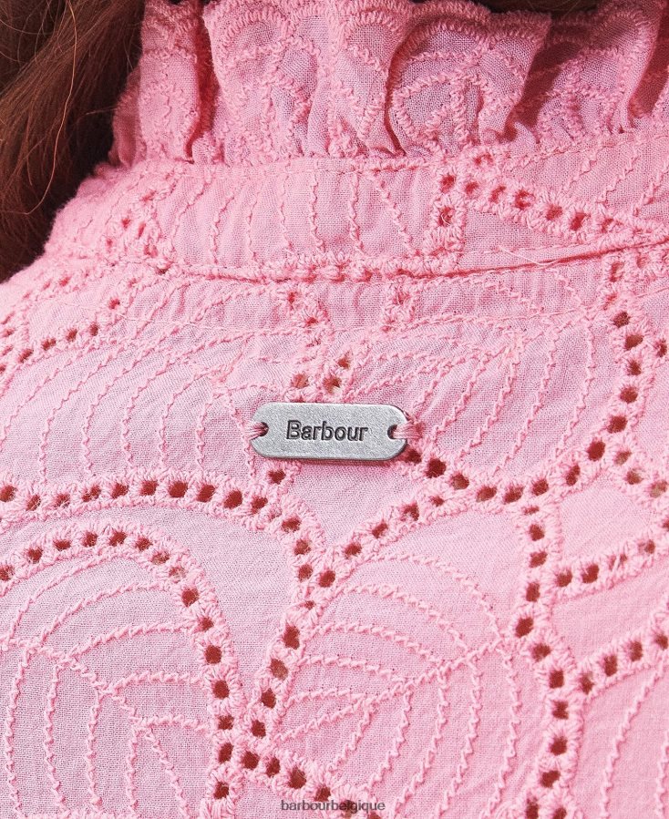 vêtements Barbour robe mi-longue à palmiers hibiscus femmes T2L6ZP1813