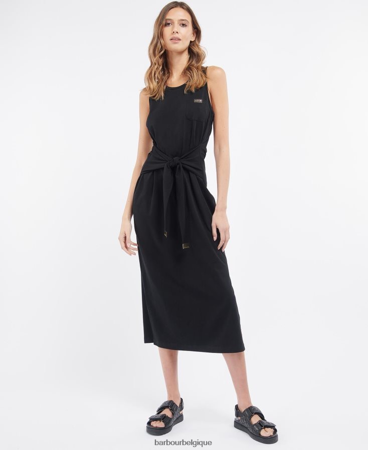 vêtements Barbour robe morgan noir classique femmes T2L6ZP1818