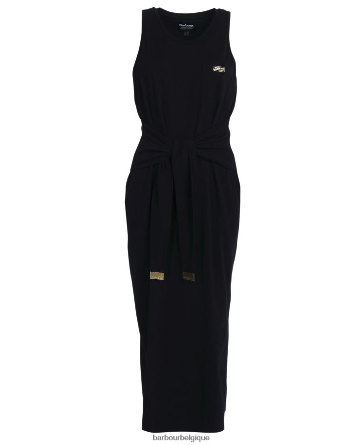 vêtements Barbour robe morgan noir classique femmes T2L6ZP1818