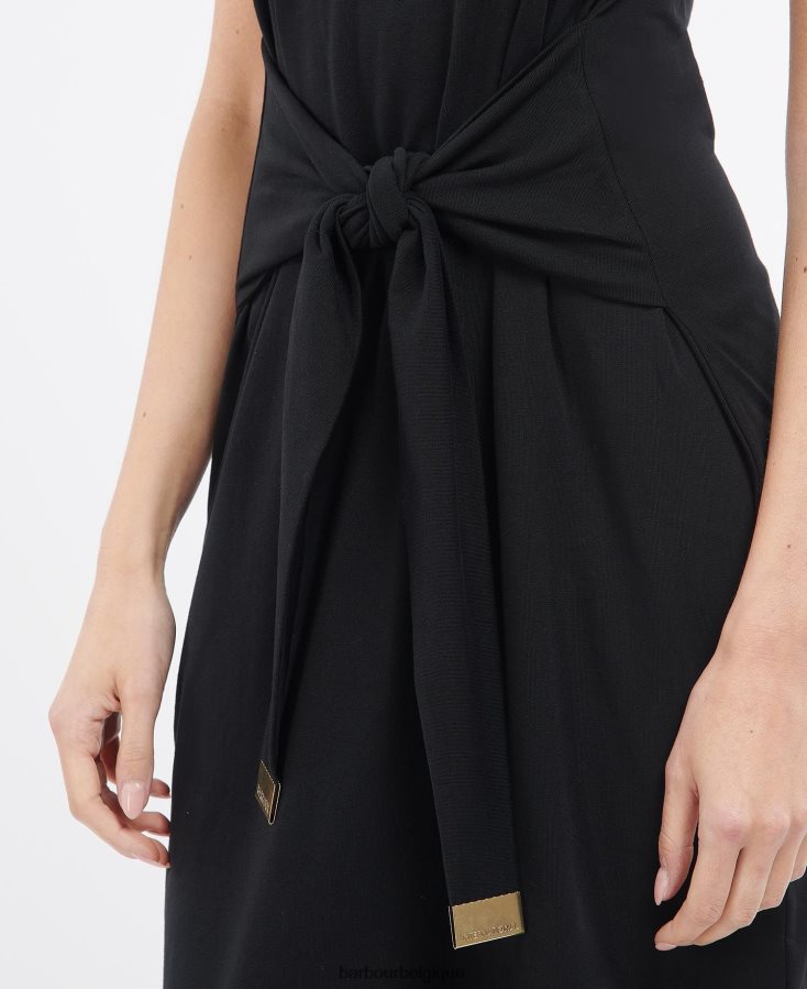 vêtements Barbour robe morgan noir classique femmes T2L6ZP1818