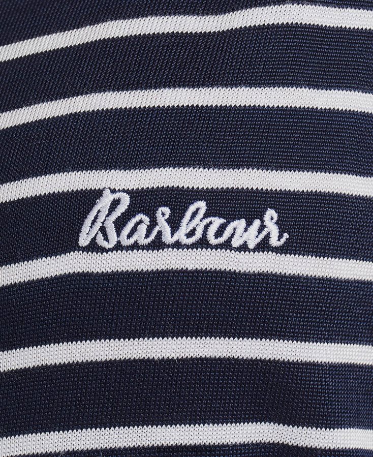 vêtements Barbour robe à rayures dalmore Navet blanc femmes T2L6ZP1826