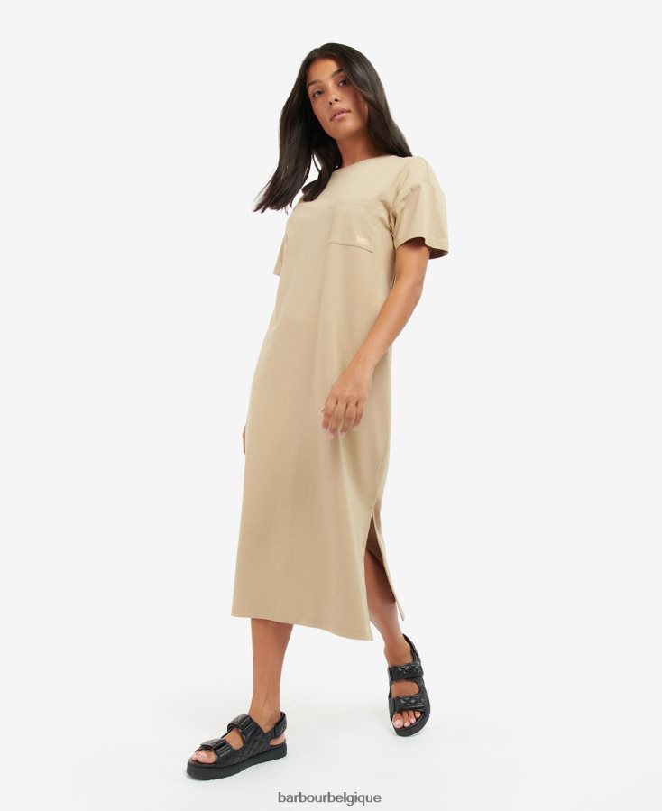 vêtements Barbour robe t-shirt règne noir classique femmes T2L6ZP1852