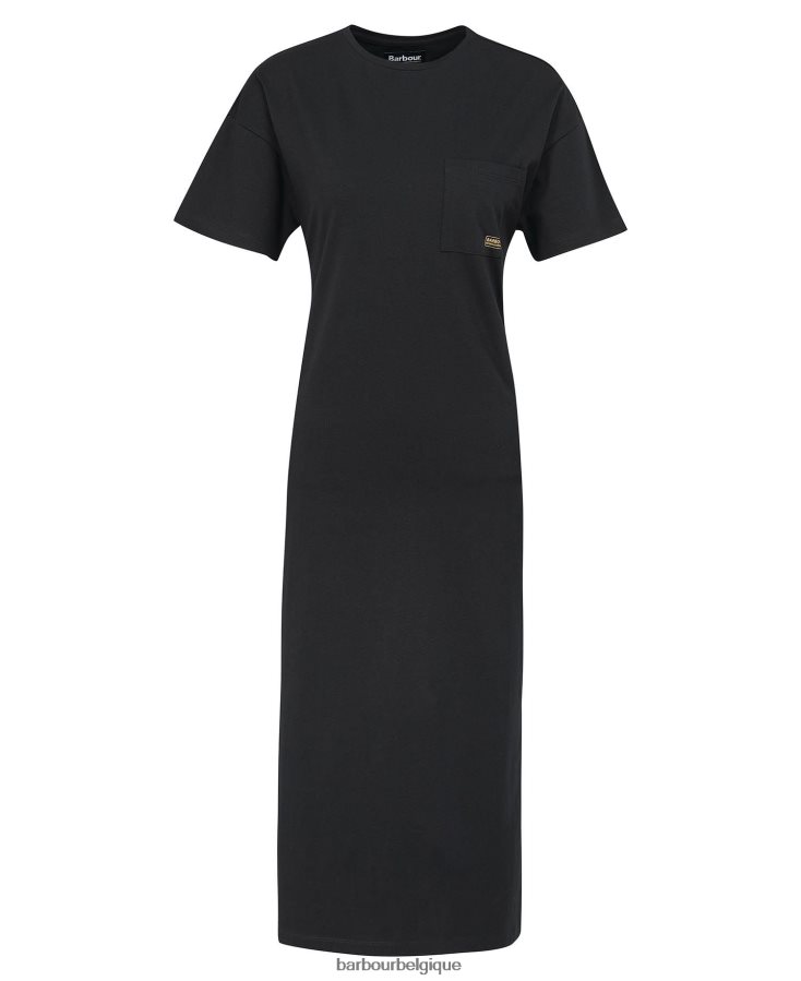 vêtements Barbour robe t-shirt règne noir classique femmes T2L6ZP1855