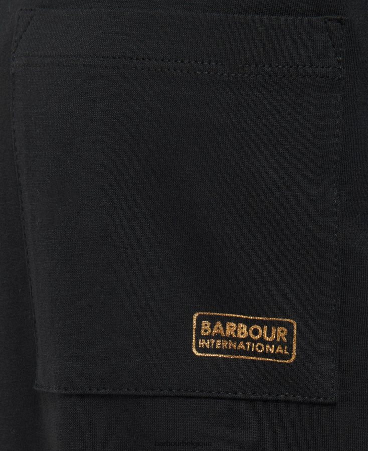 vêtements Barbour robe t-shirt règne noir classique femmes T2L6ZP1855