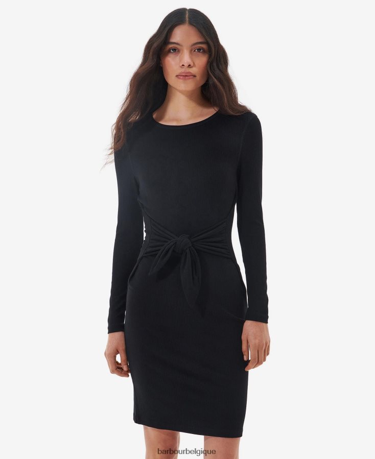 vêtements Barbour robe woodvale noir classique femmes T2L6ZP1868