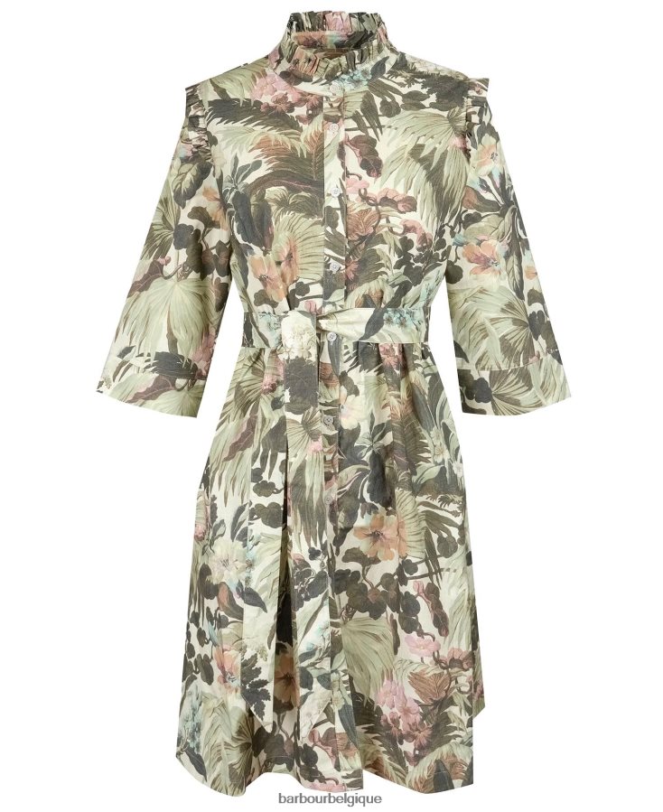 vêtements Barbour x House of Hackney robe longue limérence/papyrus femmes T2L6ZP1896