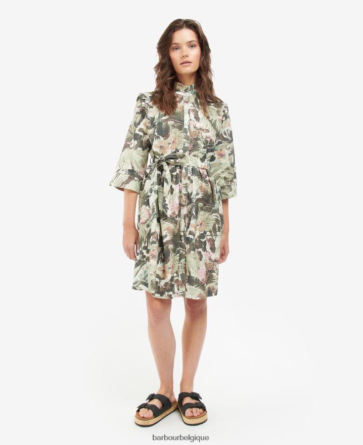vêtements Barbour x House of Hackney robe longue limérence/papyrus femmes T2L6ZP1896