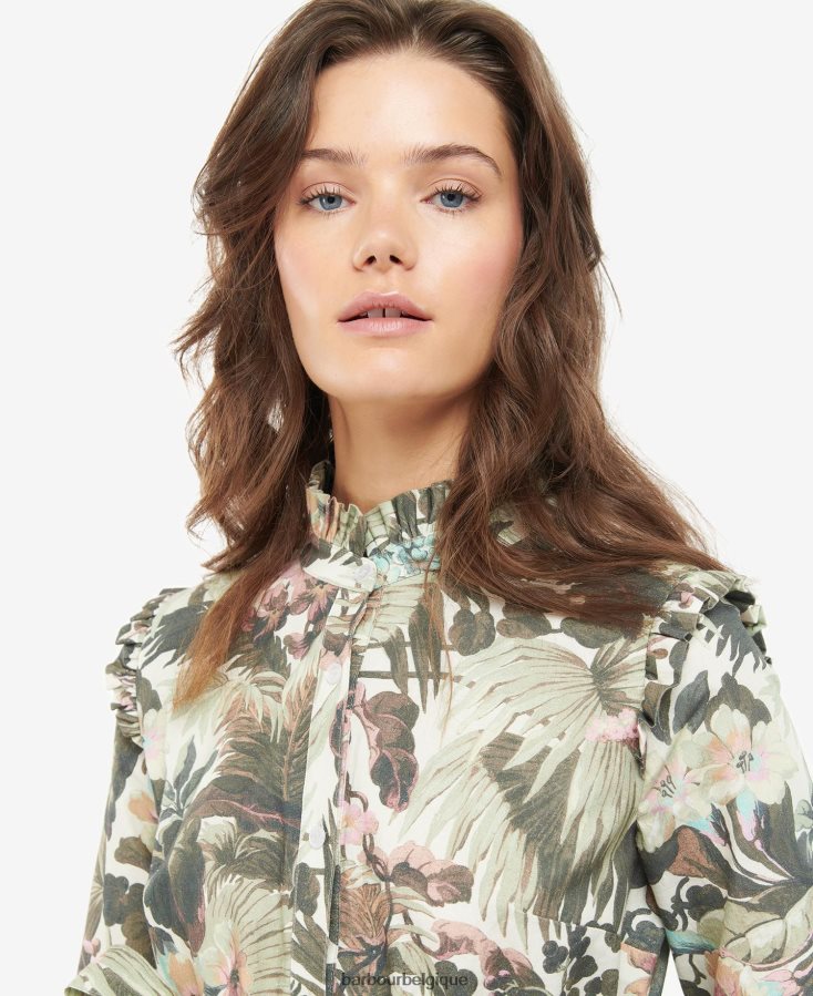 vêtements Barbour x House of Hackney robe longue limérence/papyrus femmes T2L6ZP1896