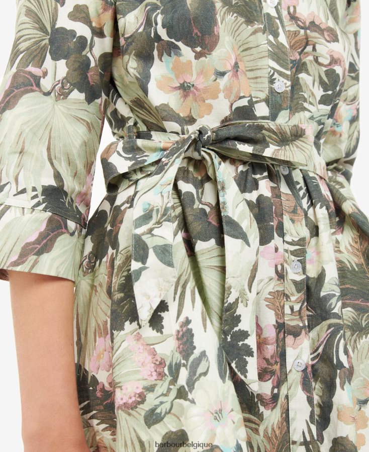 vêtements Barbour x House of Hackney robe longue limérence/papyrus femmes T2L6ZP1896