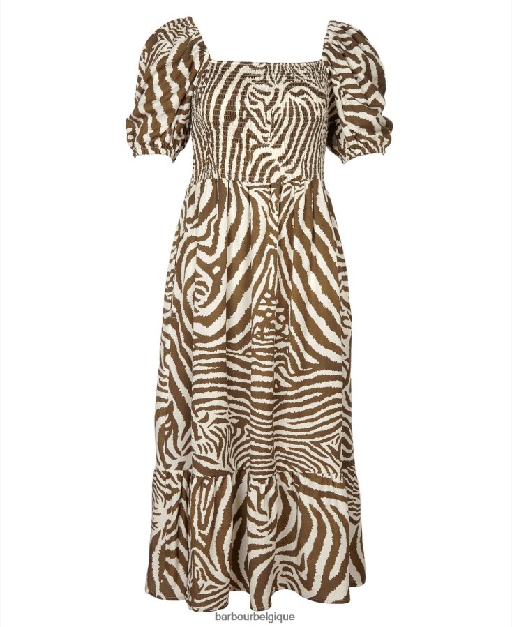 vêtements Barbour x House of Hackney robe martello cacao equus femmes T2L6ZP1856