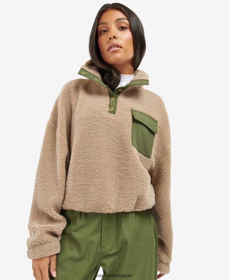 vêtements Barbour polaire vetel naturel femmes T2L6ZP2019