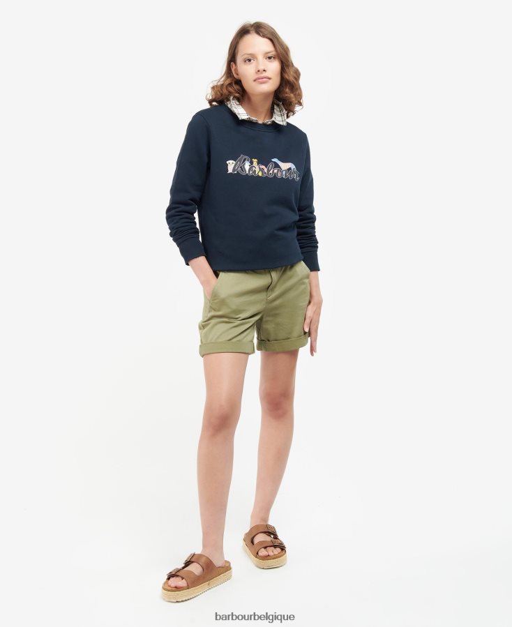 vêtements Barbour pull de southport marine classique femmes T2L6ZP2029