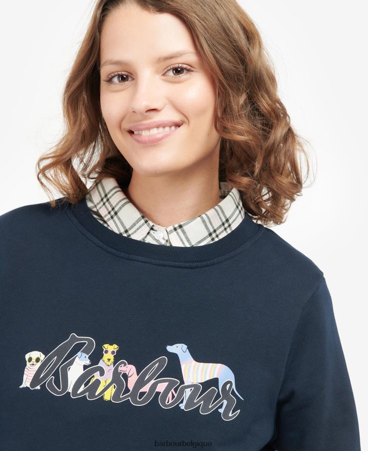 vêtements Barbour pull de southport marine classique femmes T2L6ZP2029