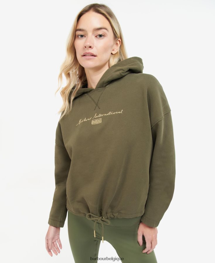 vêtements Barbour sweat alpin vert palmier femmes T2L6ZP2025