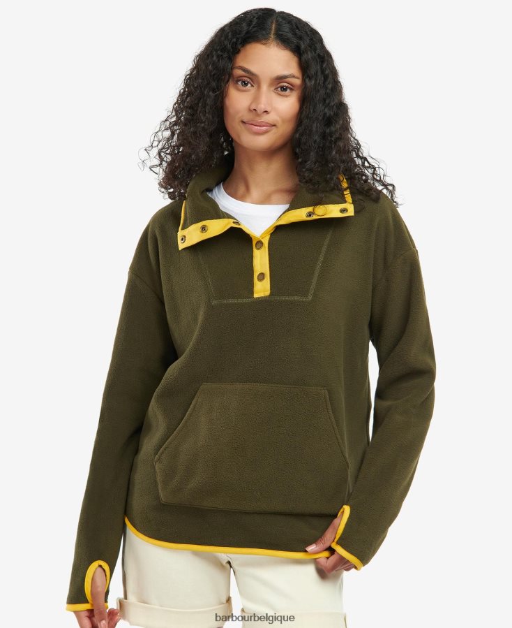 vêtements Barbour sweat berrington nori vert femmes T2L6ZP1995