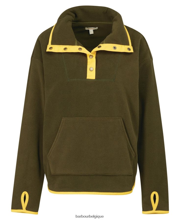 vêtements Barbour sweat berrington nori vert femmes T2L6ZP1995