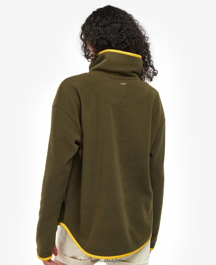 vêtements Barbour sweat berrington nori vert femmes T2L6ZP1995