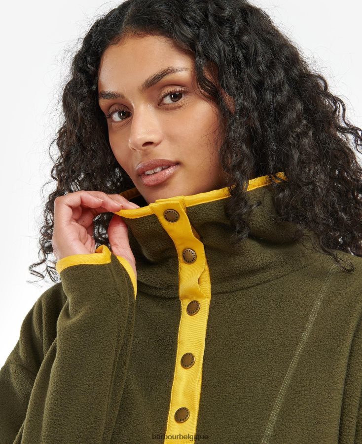 vêtements Barbour sweat berrington nori vert femmes T2L6ZP1995