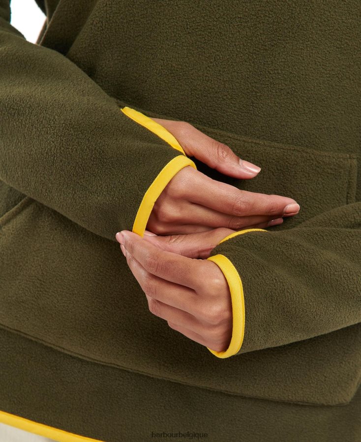 vêtements Barbour sweat berrington nori vert femmes T2L6ZP1995