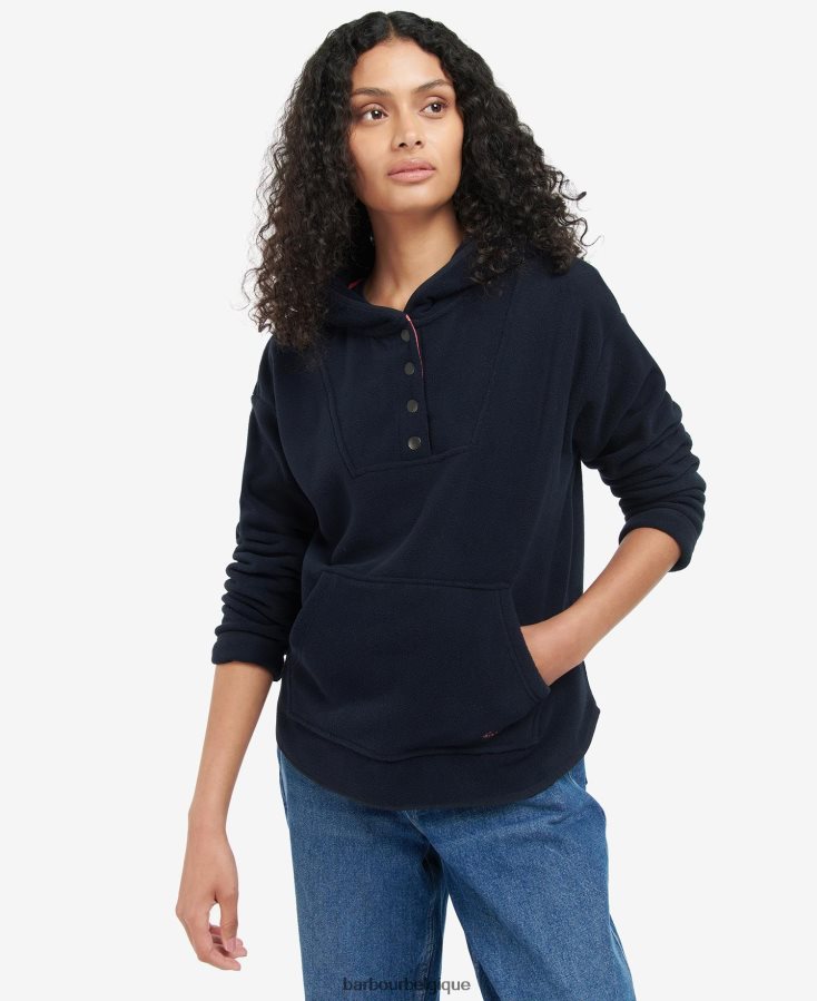 vêtements Barbour sweat à capuche Adria marine classique femmes T2L6ZP2026