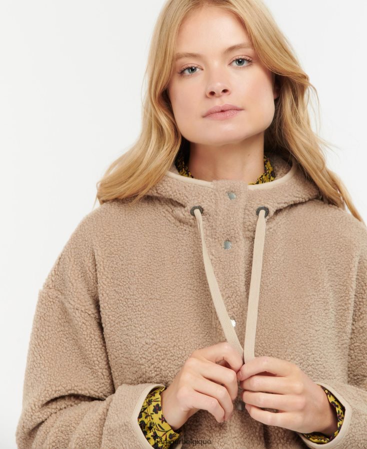 vêtements Barbour sweat à capuche en molleton tranchée légère femmes T2L6ZP2016