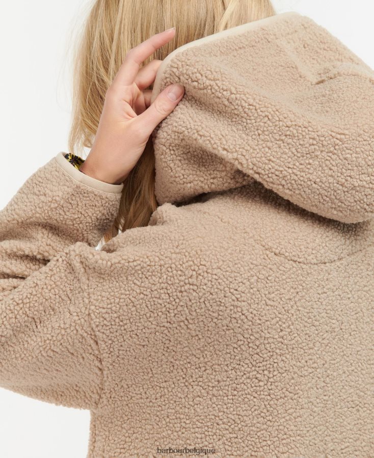 vêtements Barbour sweat à capuche en molleton tranchée légère femmes T2L6ZP2016
