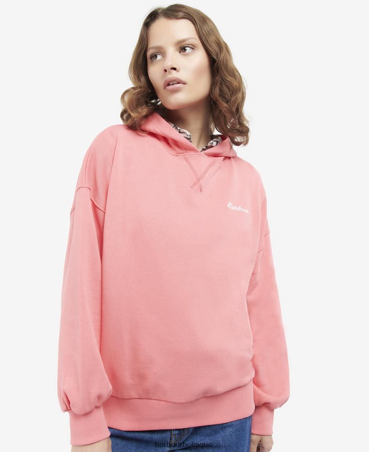 vêtements Barbour sweat à capuche kenmore poinçon rose femmes T2L6ZP2030