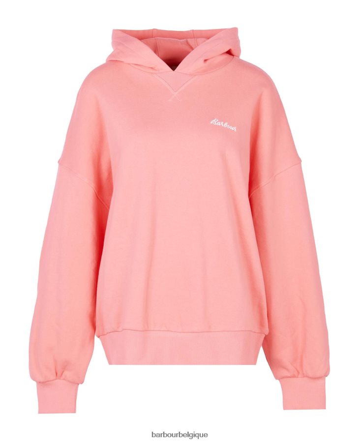 vêtements Barbour sweat à capuche kenmore poinçon rose femmes T2L6ZP2030