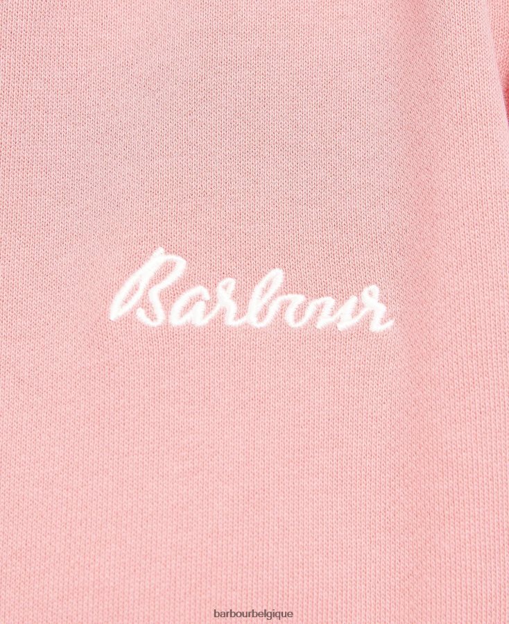 vêtements Barbour sweat à capuche kenmore poinçon rose femmes T2L6ZP2030