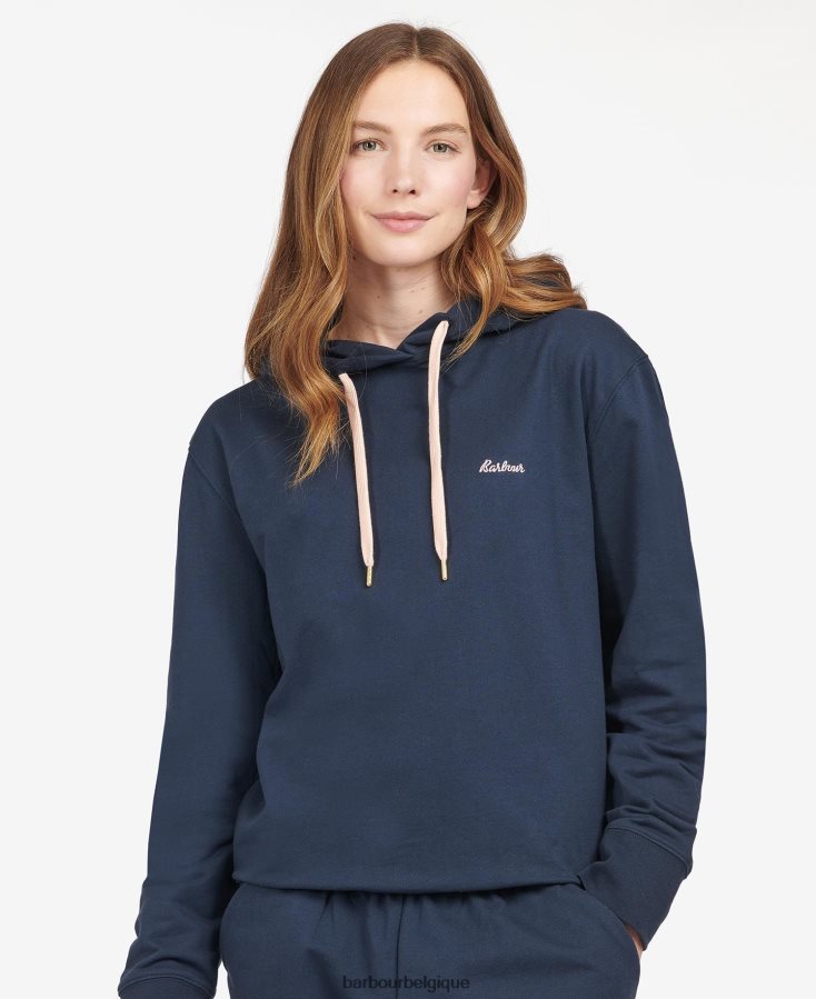 vêtements Barbour sweat à capuche lottie marine femmes T2L6ZP1988