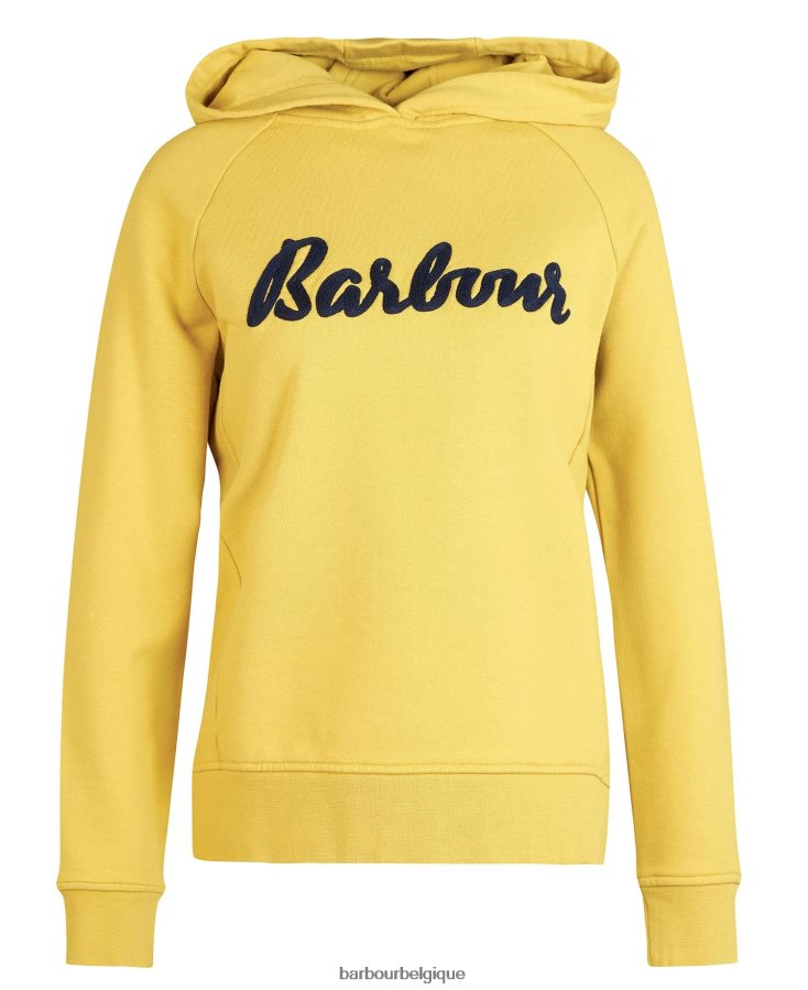 vêtements Barbour sweat à capuche otterburn rose d\'hiver femmes T2L6ZP2033