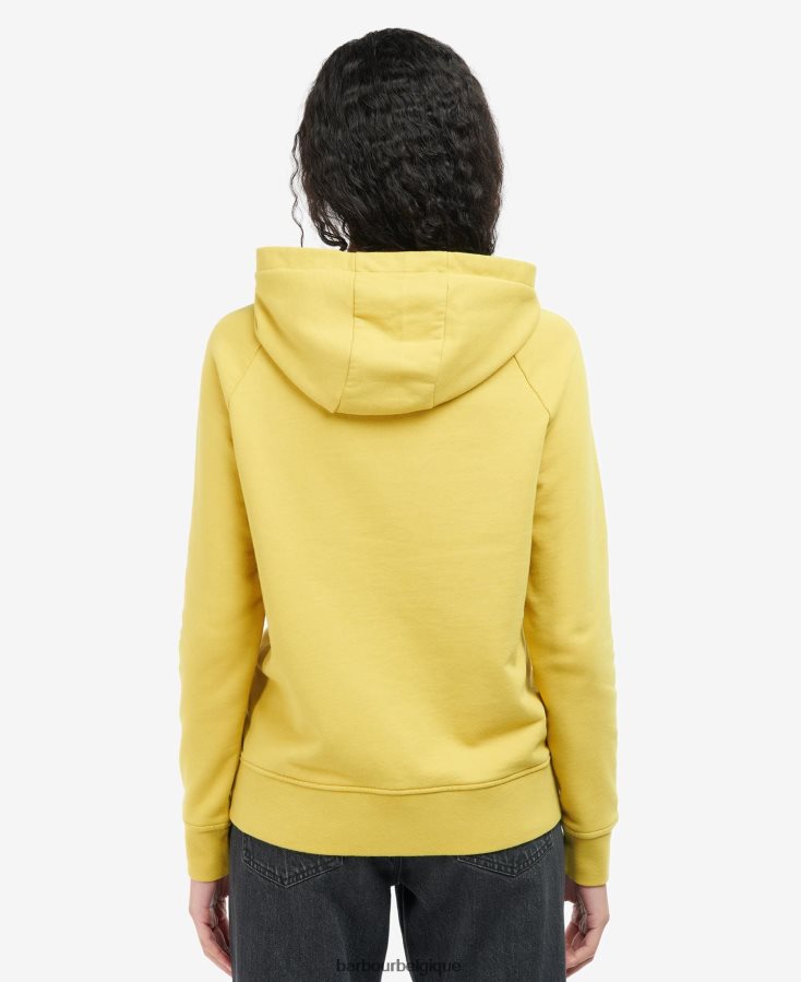 vêtements Barbour sweat à capuche otterburn rose d\'hiver femmes T2L6ZP2033