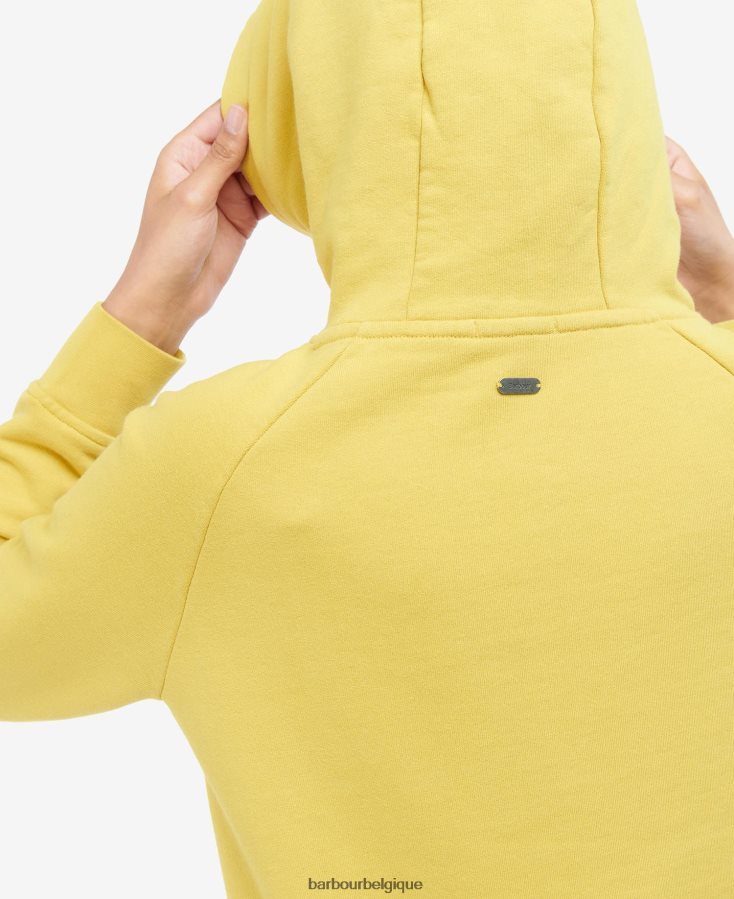 vêtements Barbour sweat à capuche otterburn rose d\'hiver femmes T2L6ZP2033